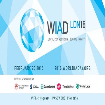 World IA Day, London: IA at GOV.UK | Free Download