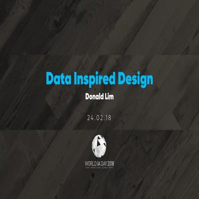 Data Inspired Design - Personalisation