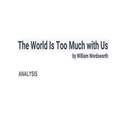 world is too much with us.pptx
