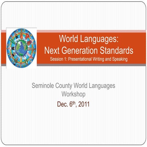 World languages standards overview