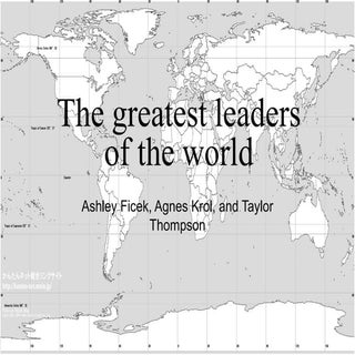 World leaders: by Ficek, Thompson, ...