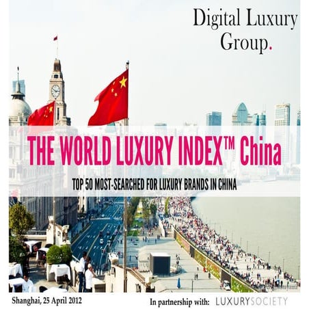 World Luxury Index China - Top 50 Most-Searched For Luxury Brands in China
