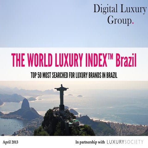 World Luxury Index Brazil :Top 50 Most Searched  For Luxury Brands In Brazil