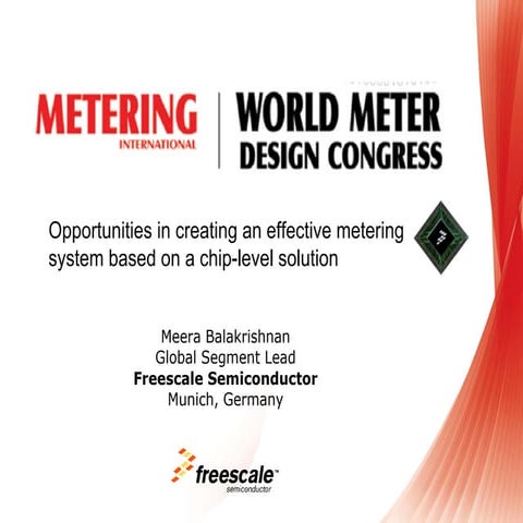 World Meter Design Presentation: Opportunities in creating an effective meter...