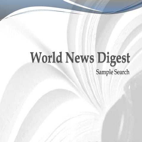 World News Digest Sample Search | PPT