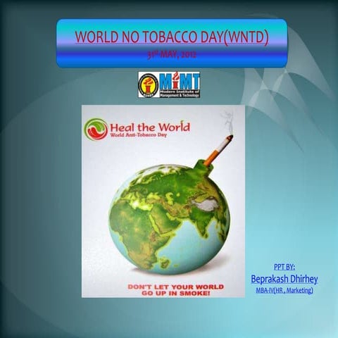 World no tobacco day(wntd)