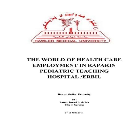 World of healthcare_emplyment IN KURDISTAN REGION IN GENERAL 
