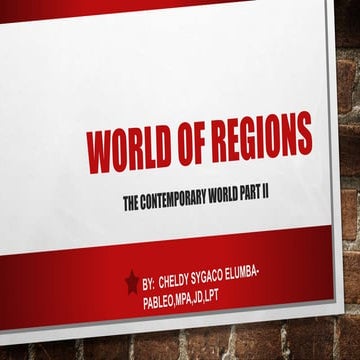 World of regions