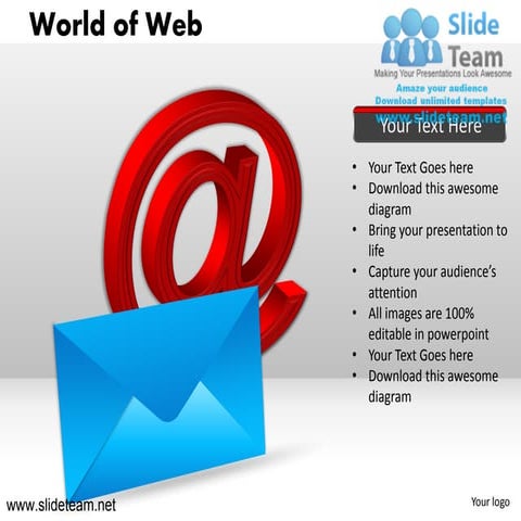 World of web internet online mail connected social media marketing devices co...