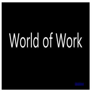 World of work (lesson 1)
