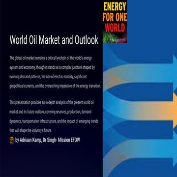 EFOW Publication: World Oil Market and Outlook