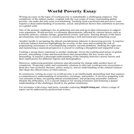 World Poverty Essay.pdf
