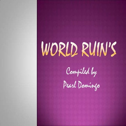 World ruin’s
