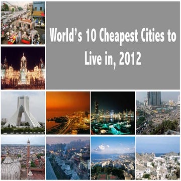 World’s 10 Cheapest Cities