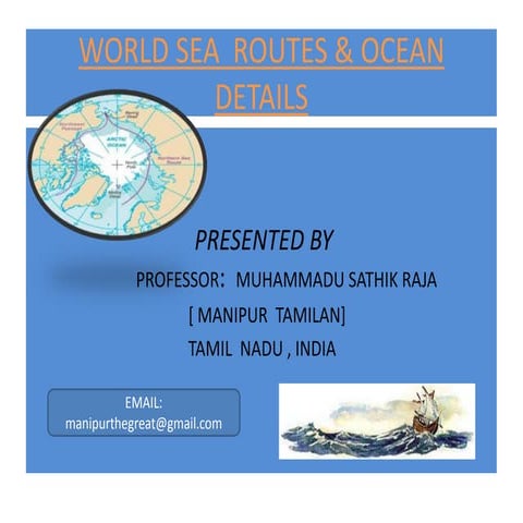 World sea  routes & ocean details part-01