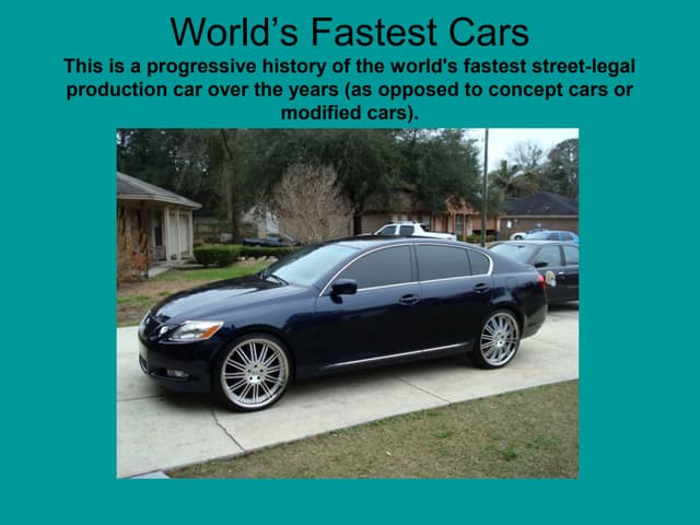 World’s fastest cars
