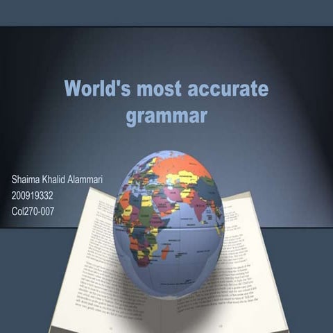 World's most accurate grammar (final draft)