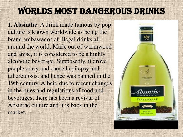 MOST DANGEROUS DRINKS