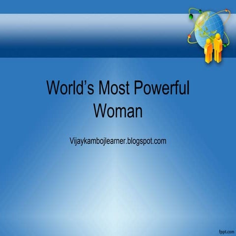 World’s most powerful woman