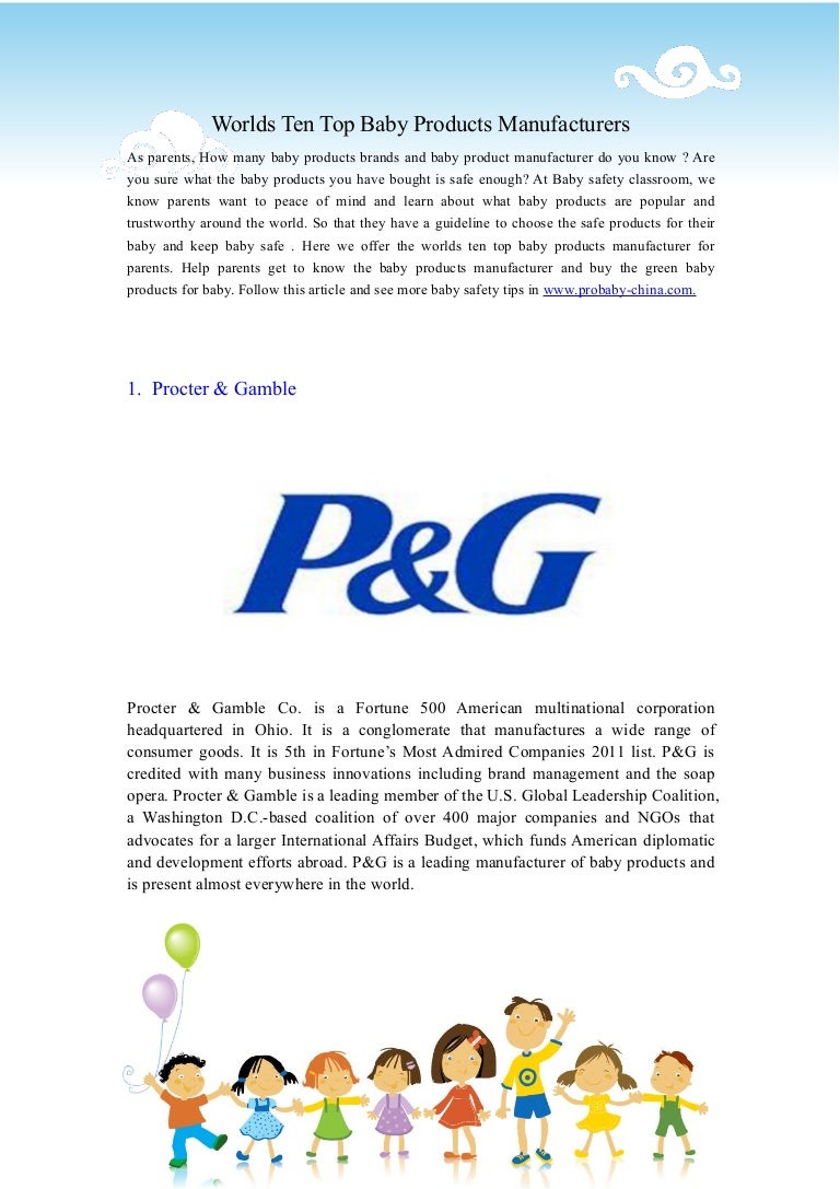 top baby care brands