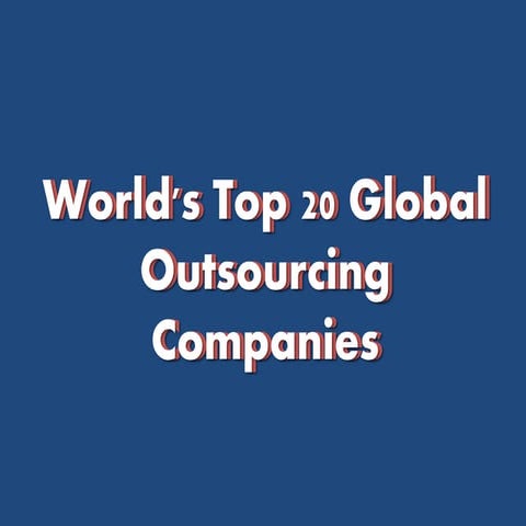 Top 20 Outsourcing companies in the World 