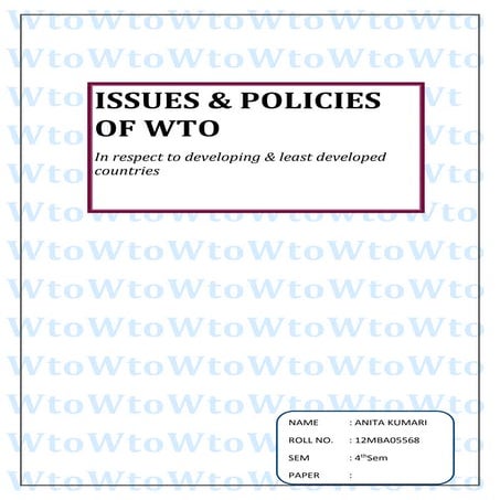 World trade organization