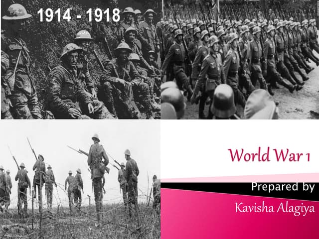 World war 1 for grade 7, 8 and 9 | PPTX