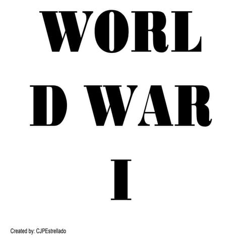 World war 1 