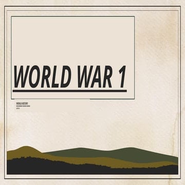 WORLD WAR 1 Causes and events and countries involved .pptx