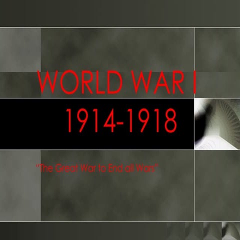 World war i ppt | PPTX