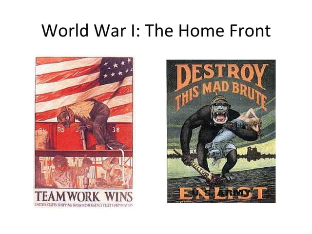 TAH Grant Summer 2012: World war i homefront