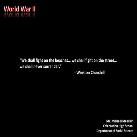 Topic.12 World War II And The United States