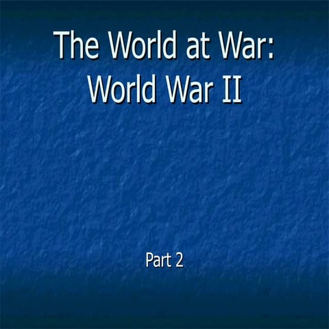 The War In The Pacific | PPT