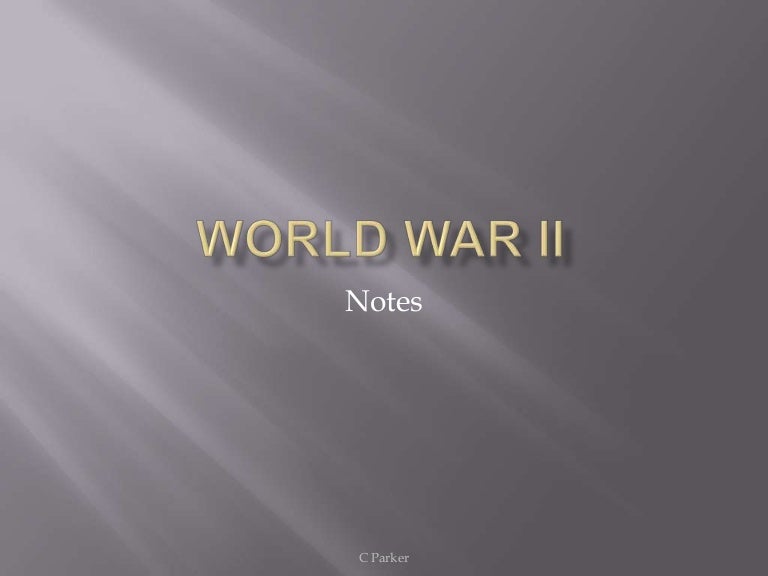 World war ii short notes
