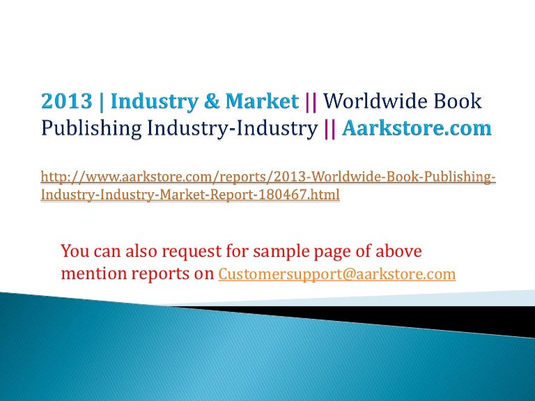 Worldwide book publishing industry industry