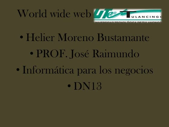 World wide web | PPT