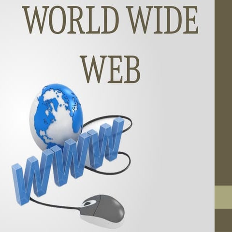 junior school WORLD WIDE WEB notes presentation