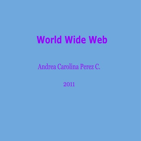 World wide web andrea perez