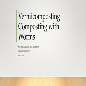 How to Start Worm Composting 