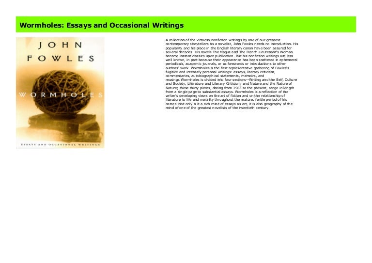 Essay on wormholes picture