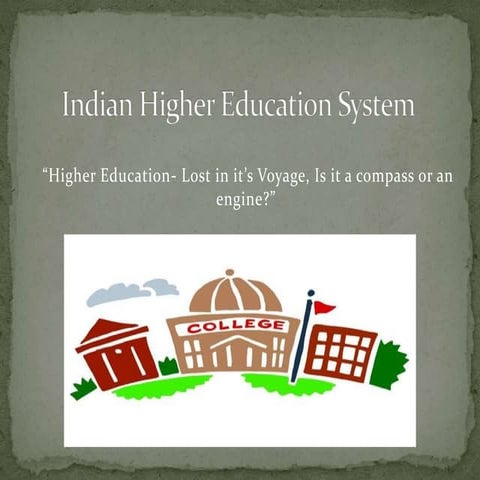 Indian Higher Education System