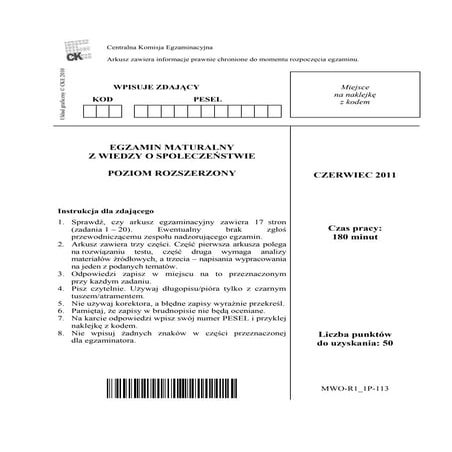 Wos 08-2011-pr-arkusz | PDF