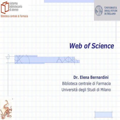Web of science per la valutazione della ricerca
