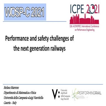 Performance and Safety challenges of the next railways
