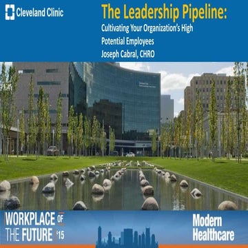 The Leadership Pipeline: Cultivating Your Organization’s High Potential Employees – Joseph Cabral