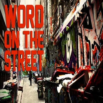 Word on the Street with Jonathan Anastas