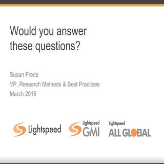 Would you answer these questions? 