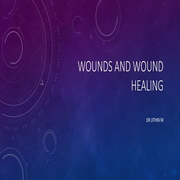 Wound and wound healing