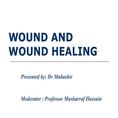 Wound and Wound healing 