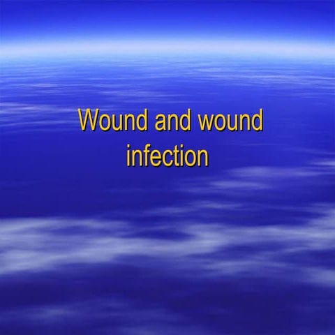 Wound and wound infection | PDF